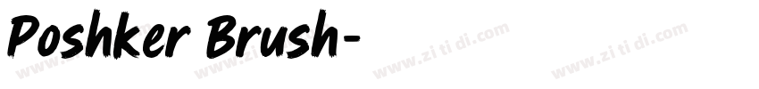 Poshker Brush字体转换